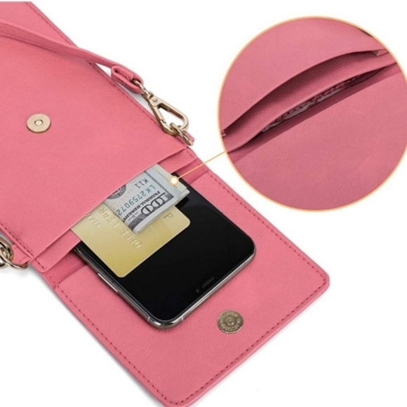 Cellphone Case Roomy Crossbody Wristlet Carrier NWT - Picture 6 of 8
